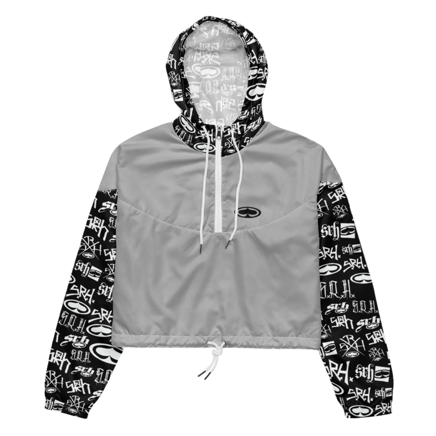 Women's Up North Cropped Windbreaker (Grey)