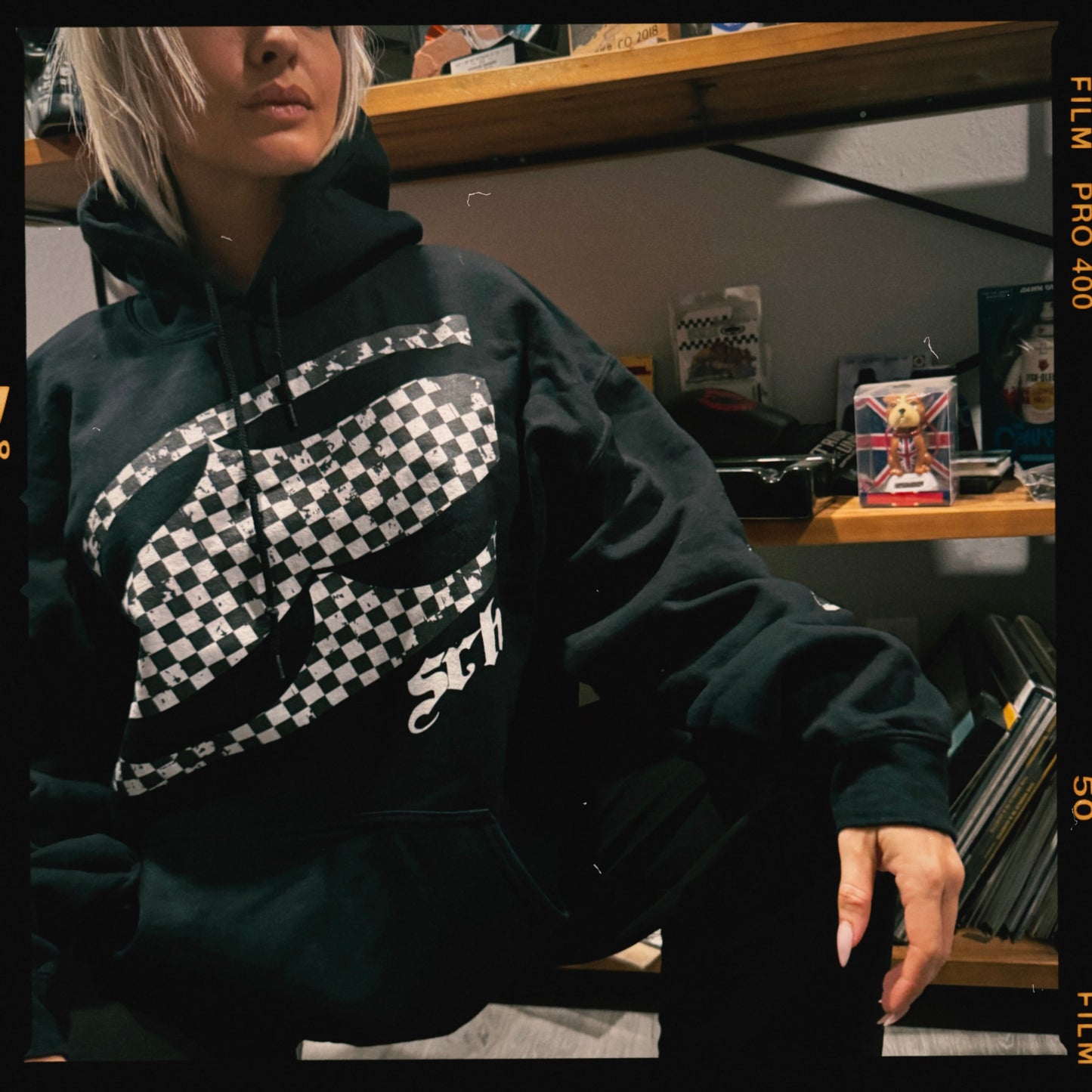 Checked Out Hoodie (Black)