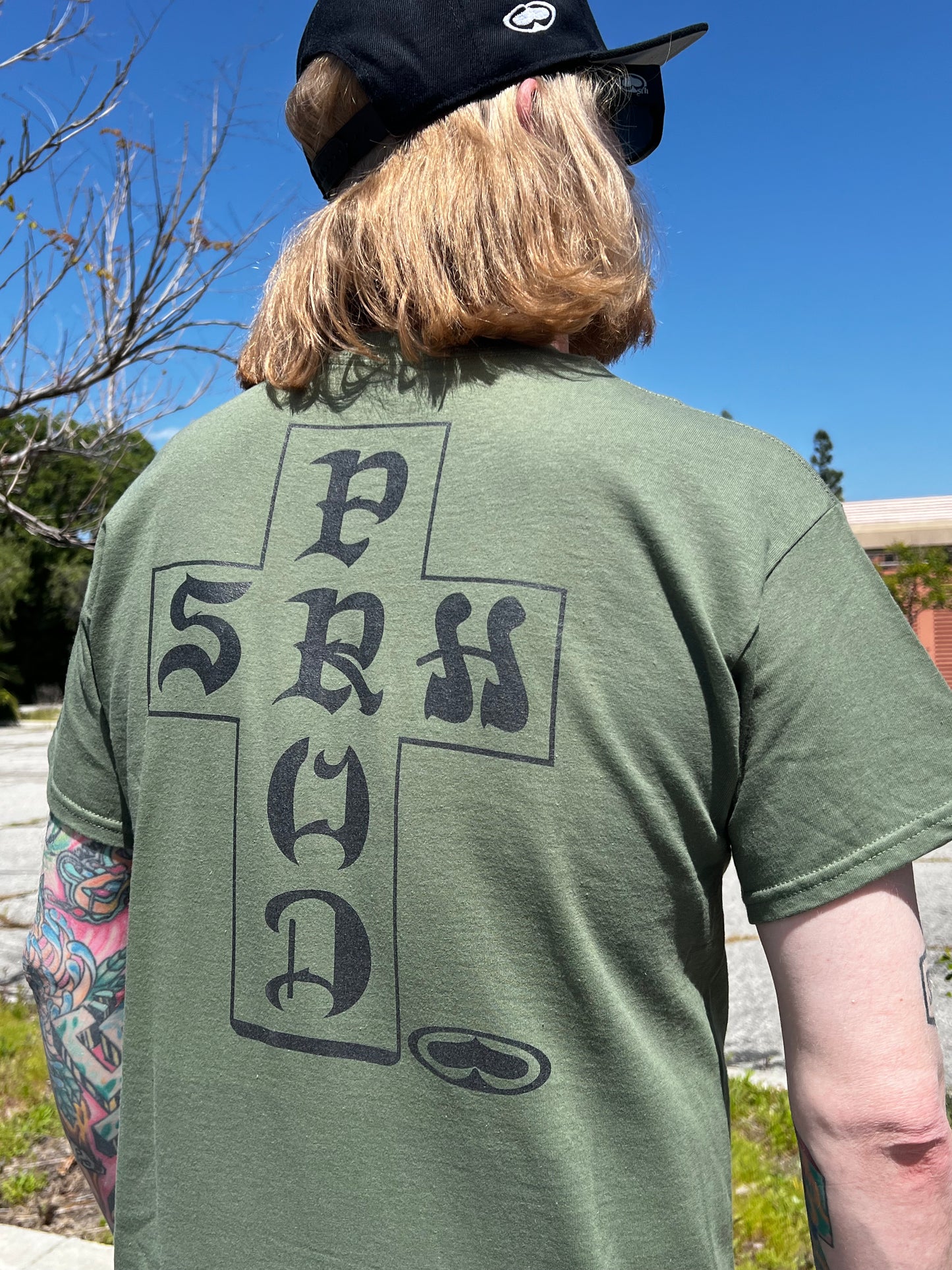 Cross Tee (Green)