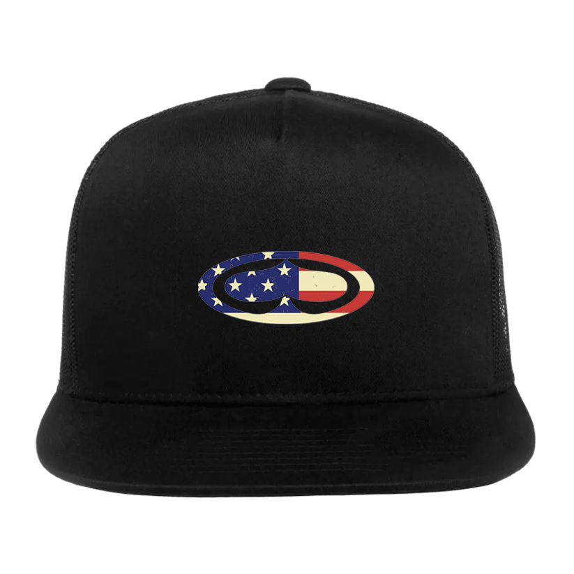 Black cap with American flag SRH logo
