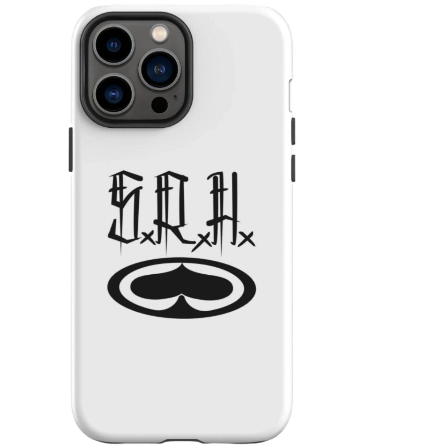 Brush Stamp Phone Case (White)