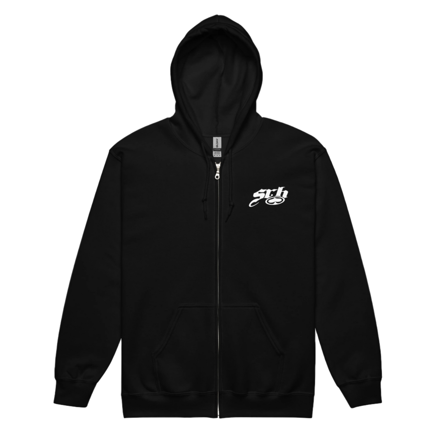 Snake Spade Zip Hoodie (Black)