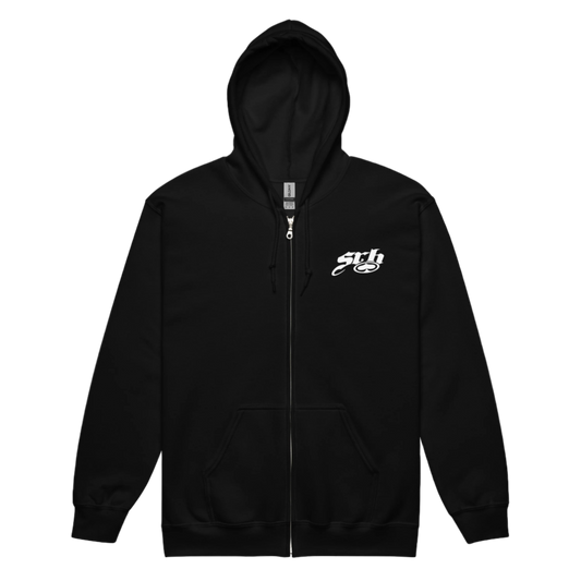 Snake Spade Zip Hoodie (Black)