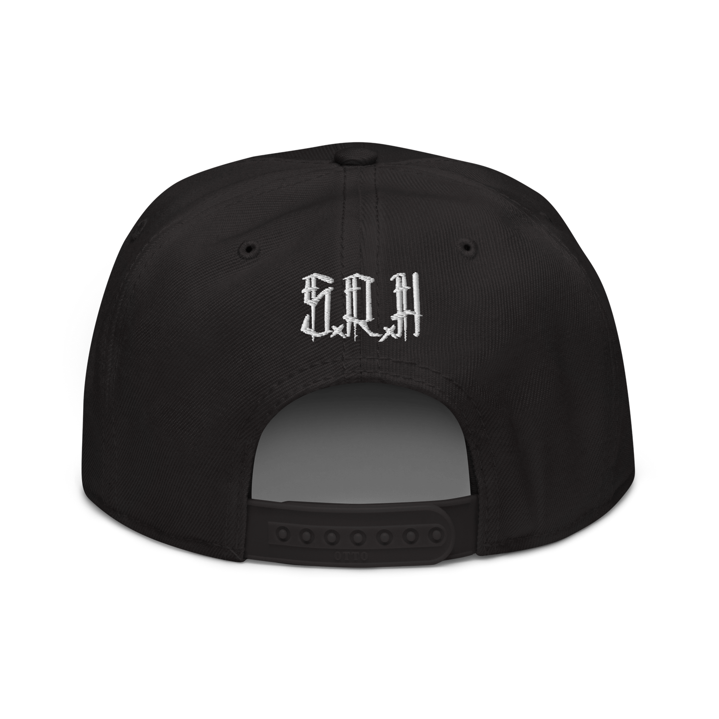 Brush Stamp Snapback (Black)