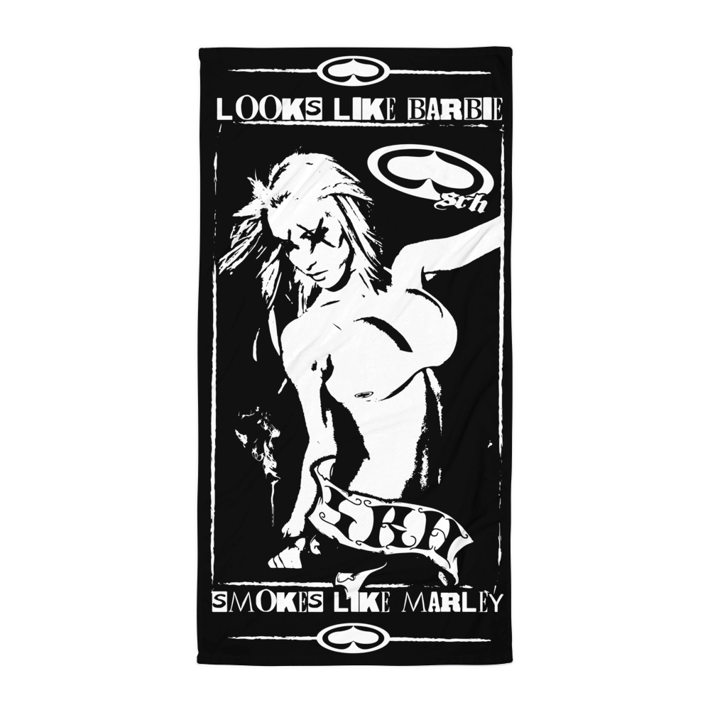 Smoke Like Marley Towel (Black)