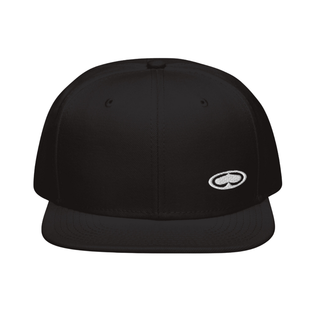 Brush Stamp Snapback (Black)