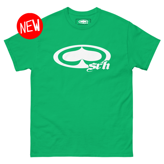 New Spade Tee (White/Green)