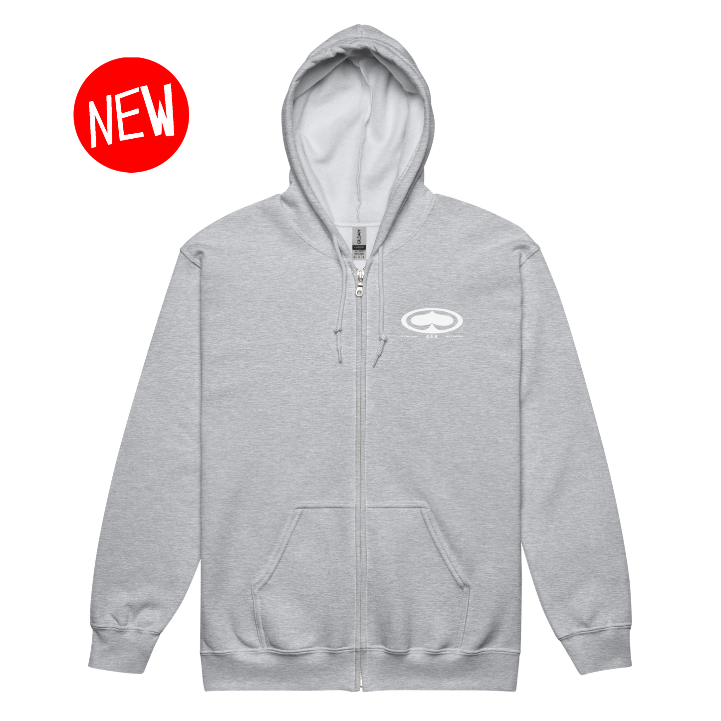 Chomsky Zip Hoodie (Grey)