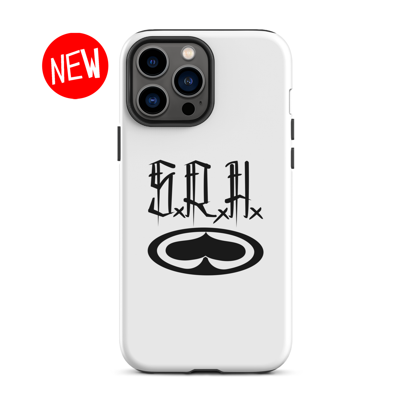 Brush Stamp Phone Case (White)