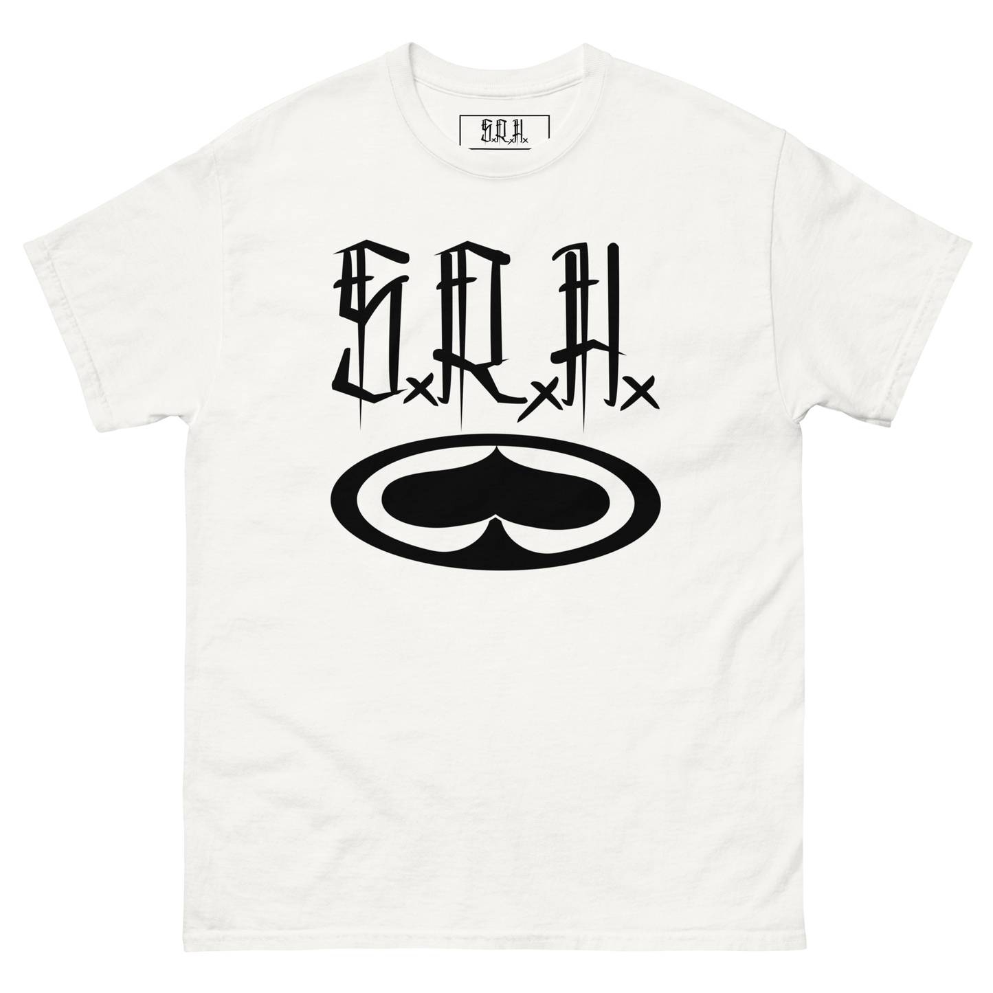 Brush Stamp Tee (White)