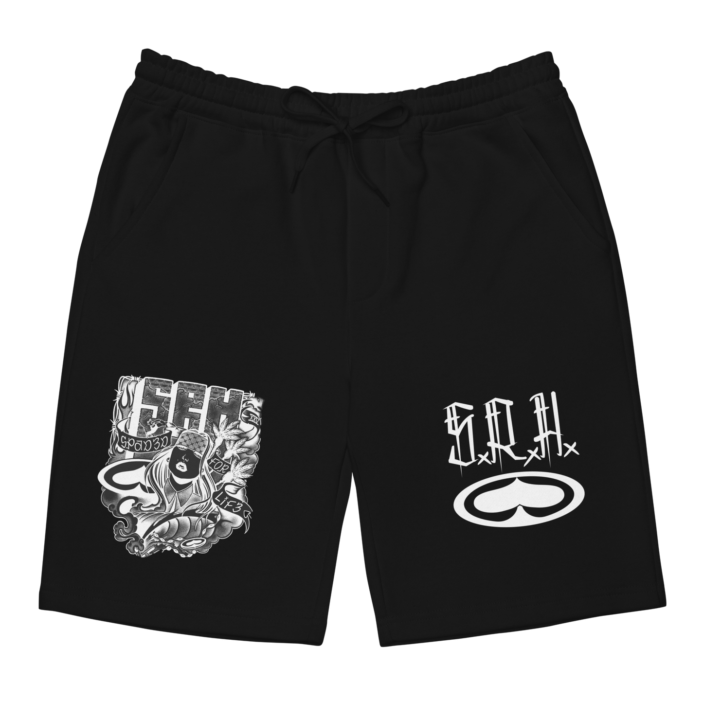 Spaded 4 Life Sweat Shorts (Black)