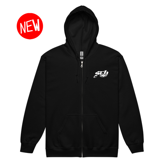 Snake Spade Zip Hoodie (Black)