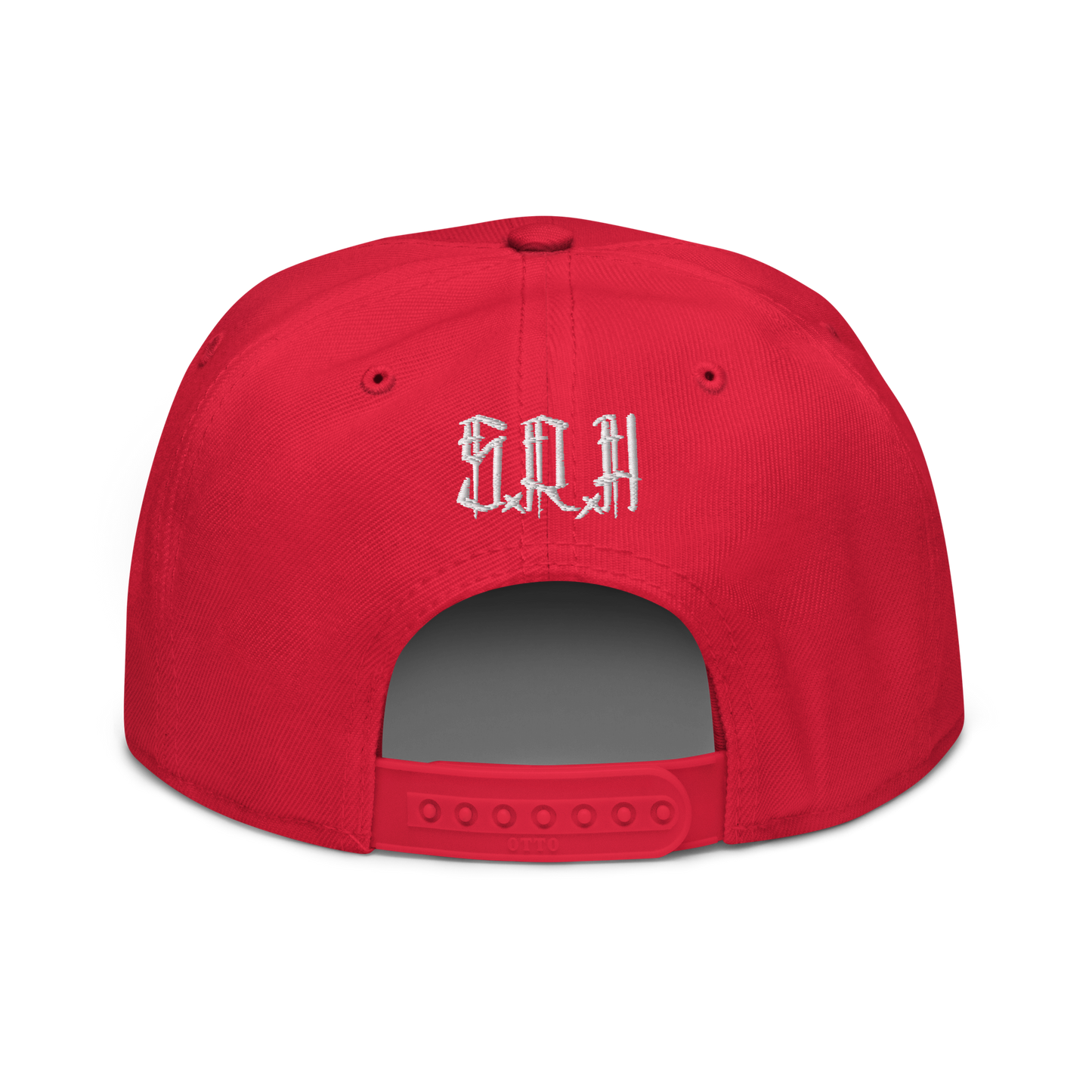 Brush Stamp Snapback (Red)