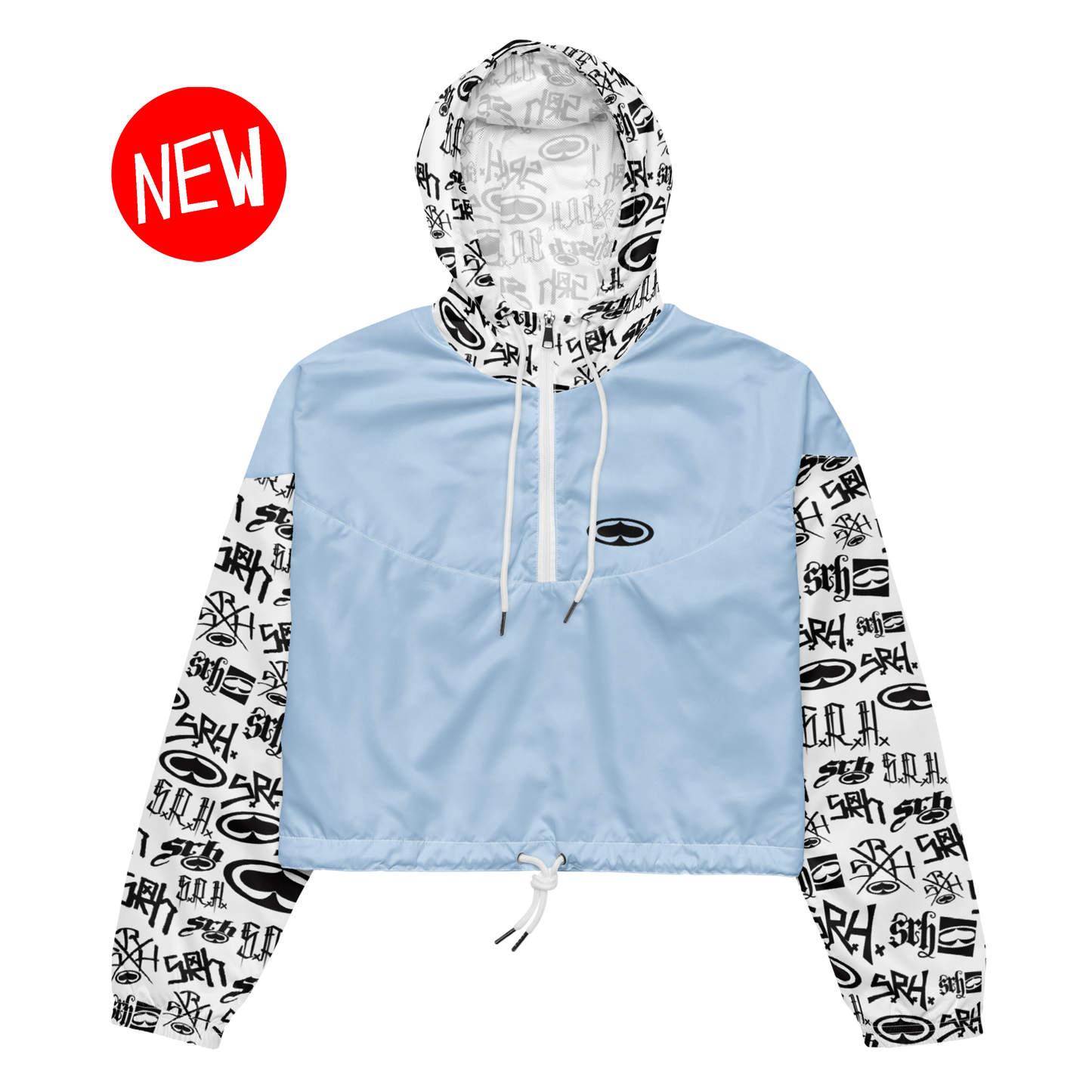 Women’s Up North Cropped Windbreaker (Baby Blue)