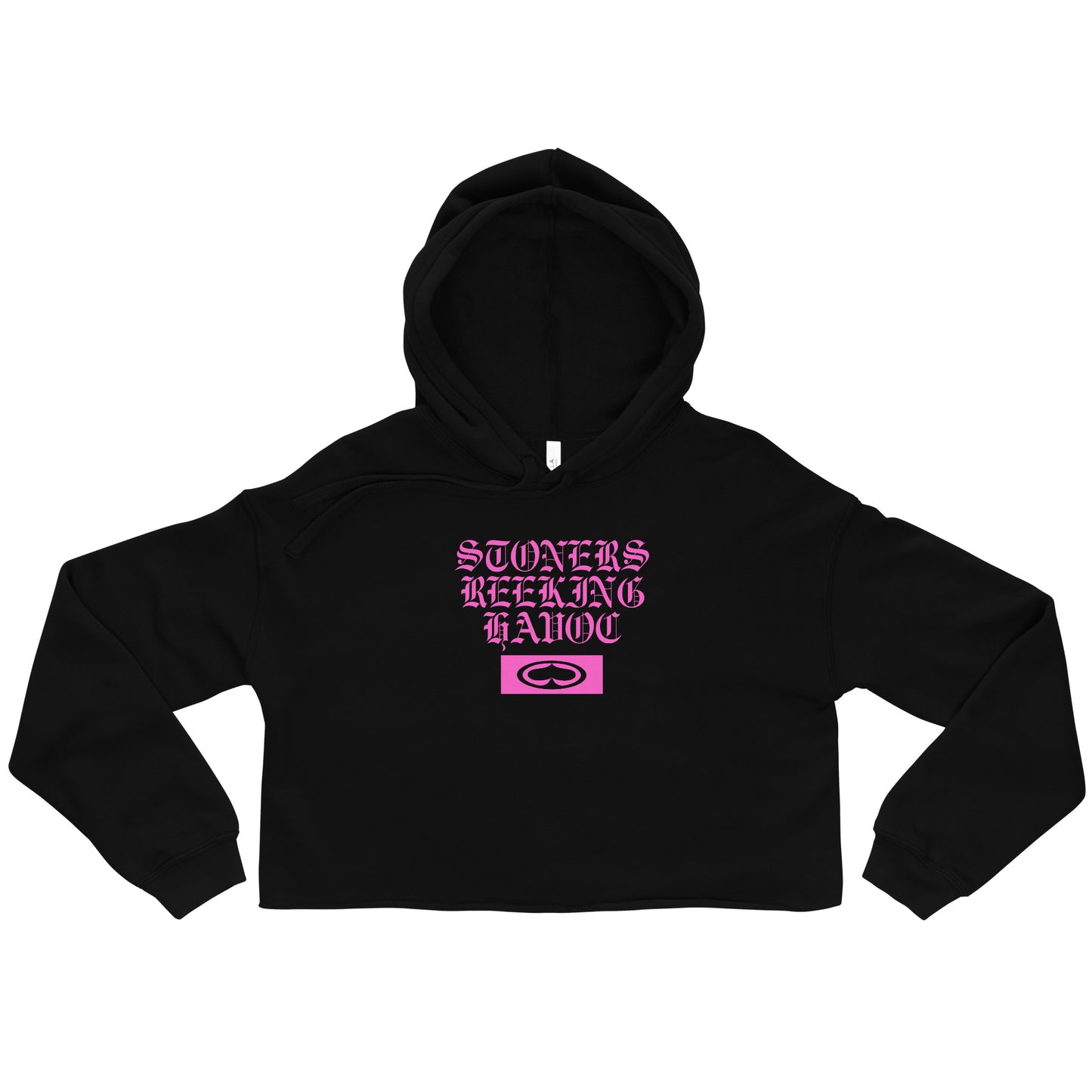 Women's Cropped Hoodie (Black)